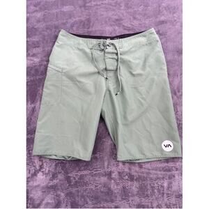 Men's Volcom Swim Trunks, Size 32, Sage Green